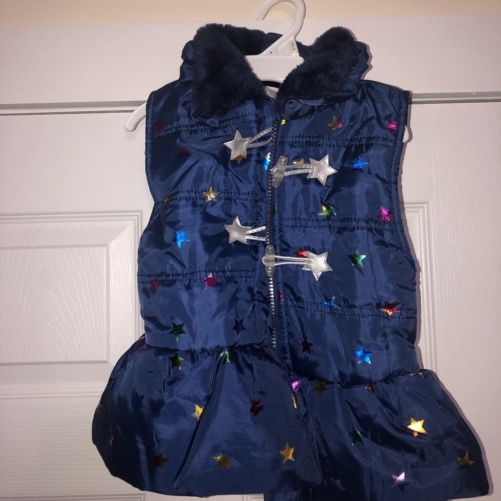 Star peplum vest